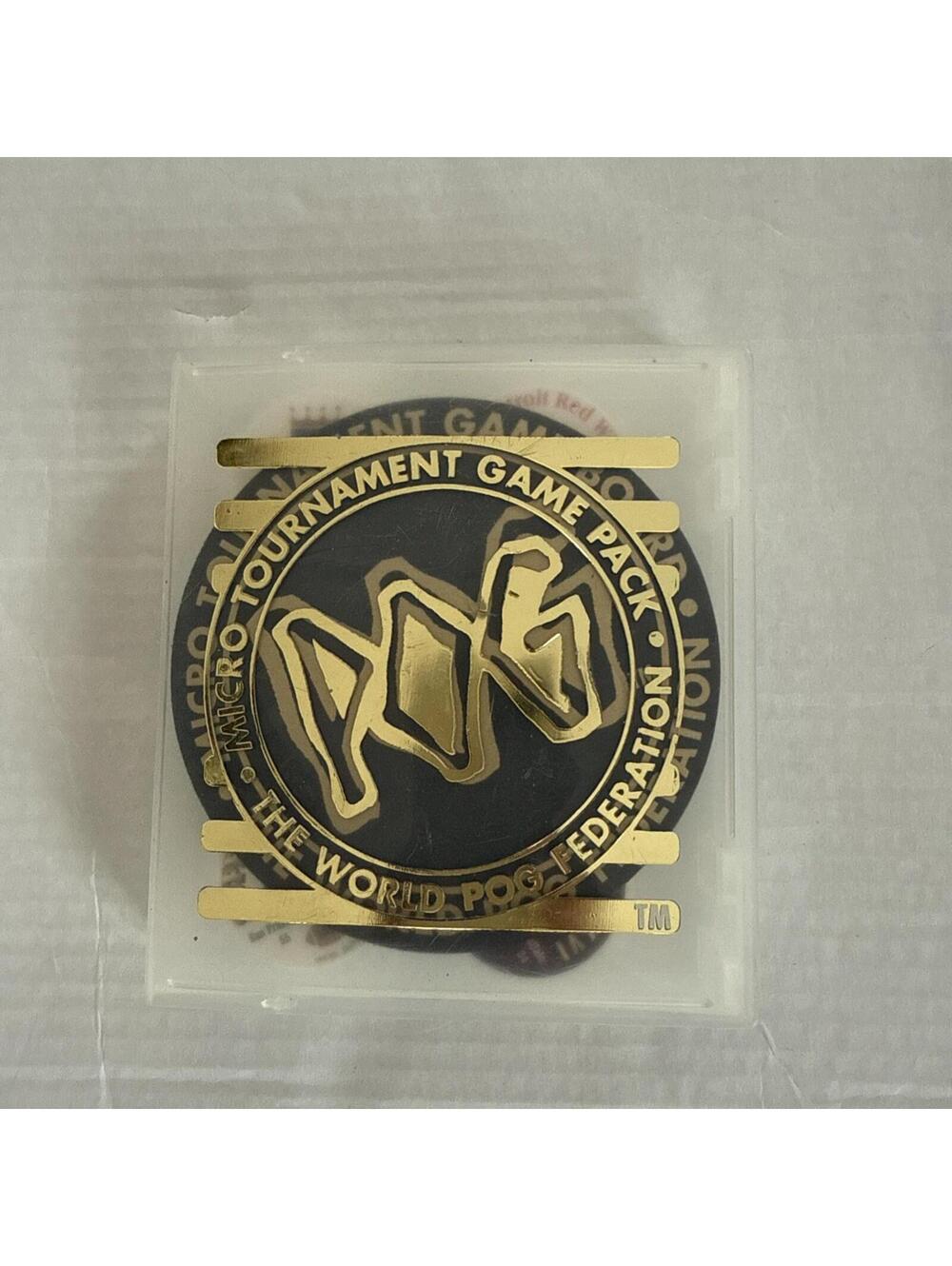 Authentic Rare Lot NFL,NHL,MLB POG Caps, Case, Board World Pog Federation 1990s